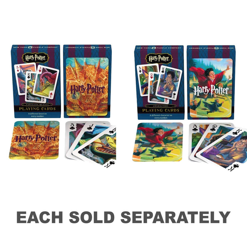 Cartes à jouer des decks Harry Potter