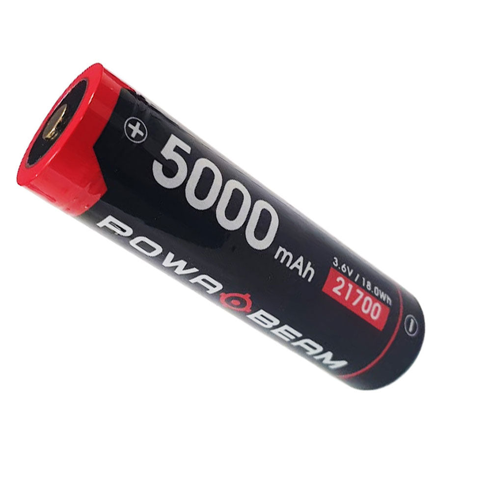 Powa Beam 21700 5000mAh Batterie de torche rechargeable