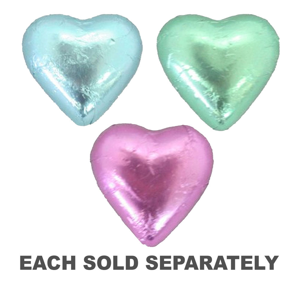 Coeurs de chocolat au lait de couleur claire