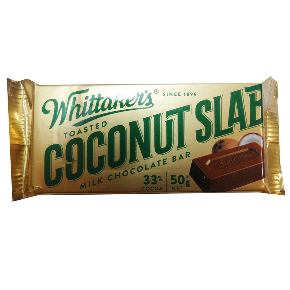 Whittakers Coconut Slab (50x50G)