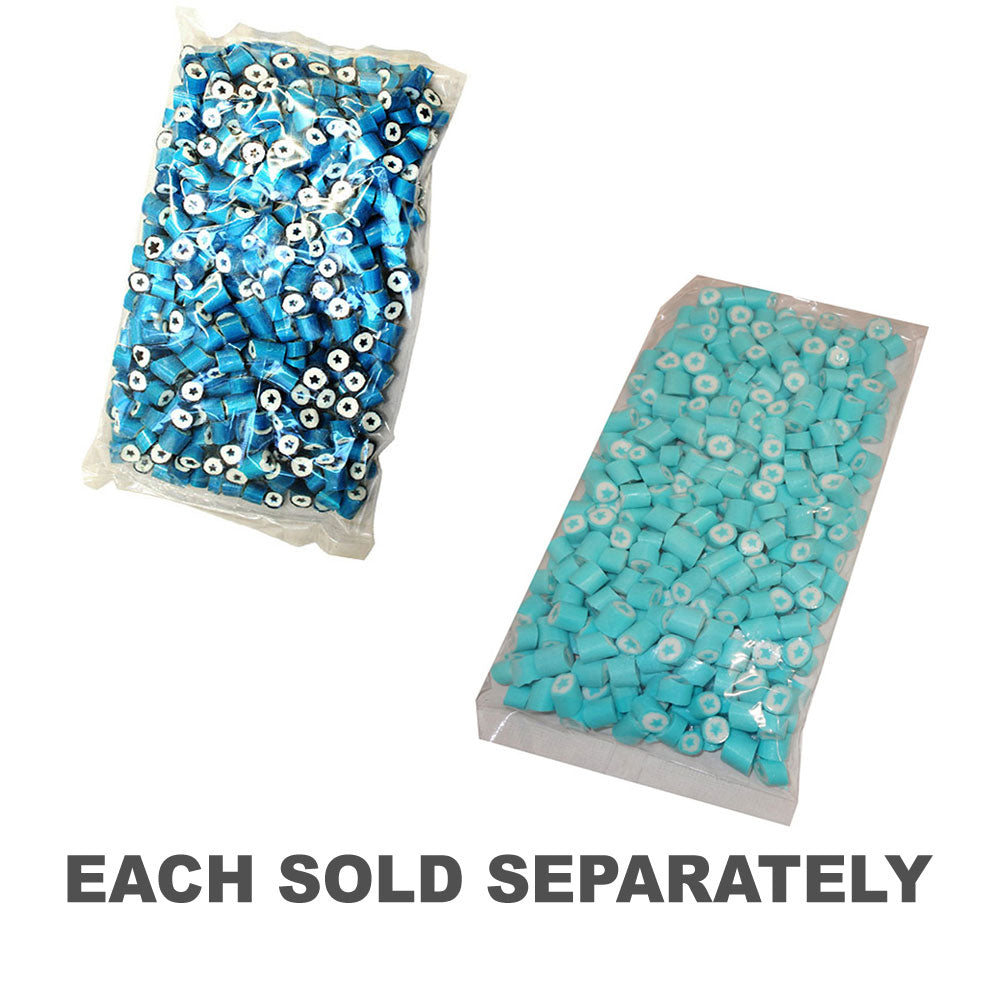 Bleu et blanc avec des bonbons rock du centre étoile 1kg