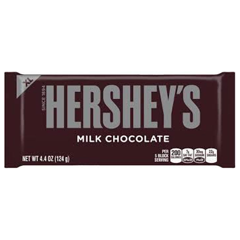 Barres de chocolat au lait Hersheys xl