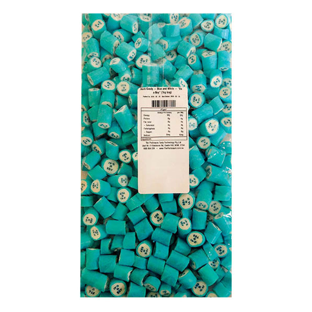 Bleu et blanc "c'est un garçon" Rock Candy 1kg
