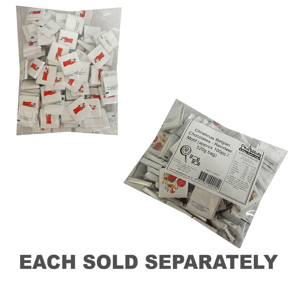 Barres de chocolats belges de Noël