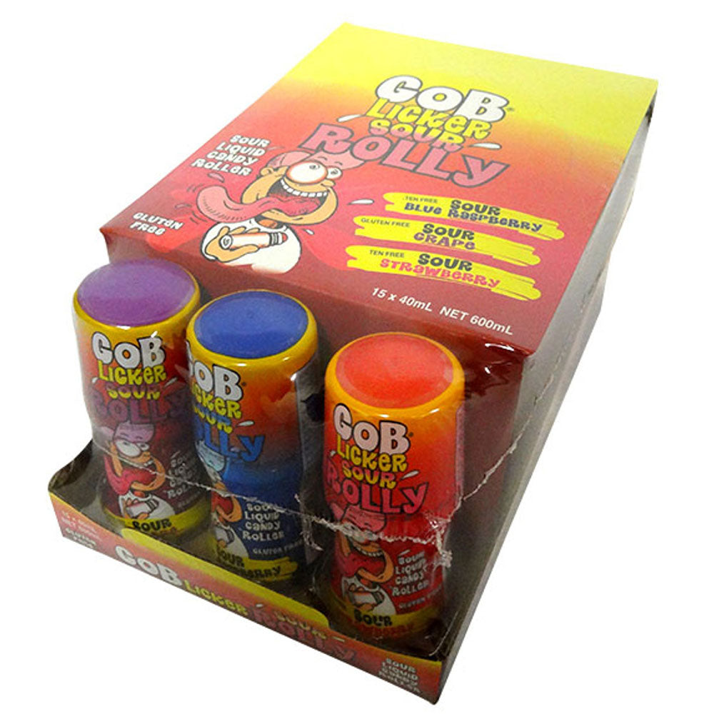 Mini Gob Licker Sour Rolly Candy (15x40 ml)