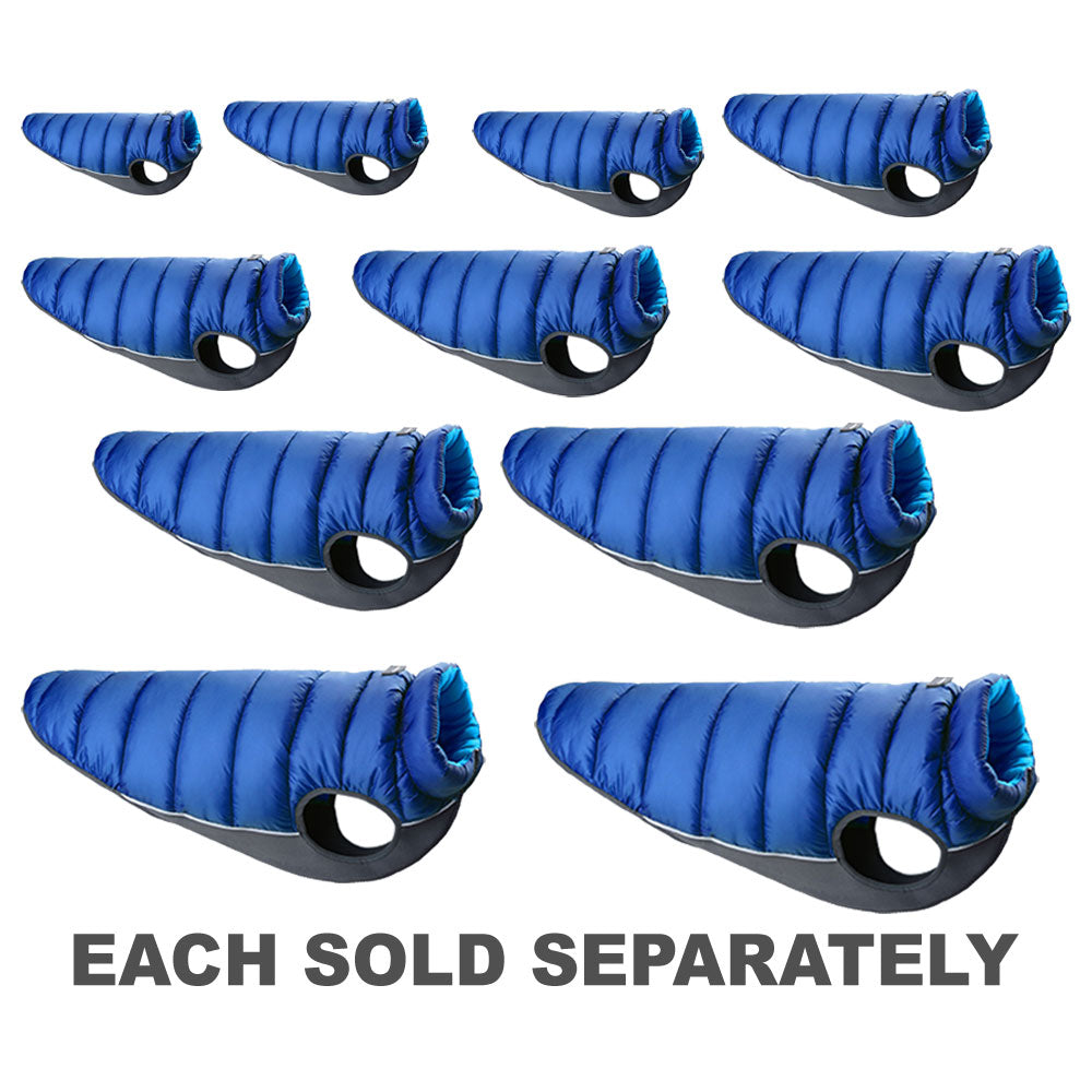 Veste bouffante de dingo rouge (bleu / turquoise)