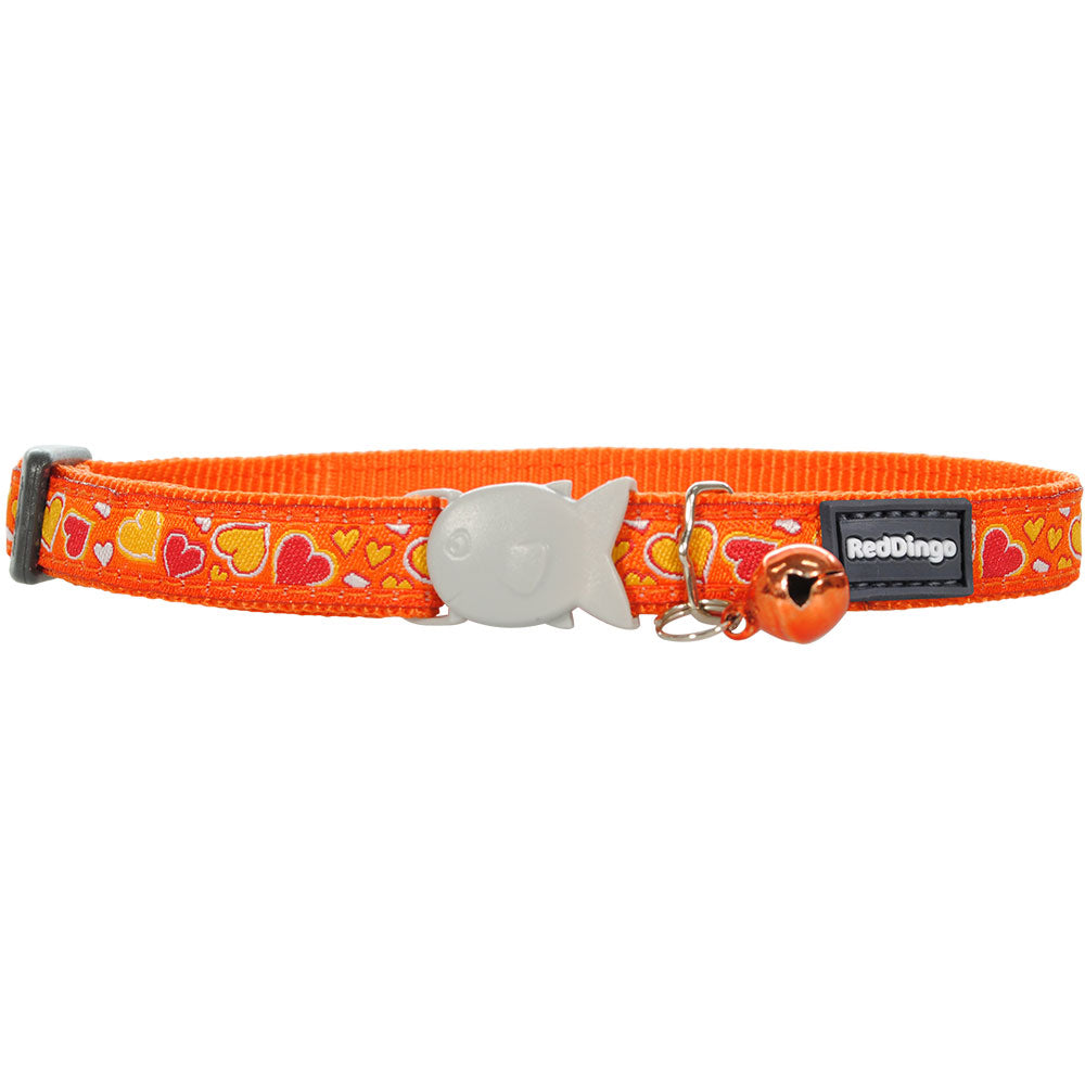 Collier de chat d'amour venteux (orange)