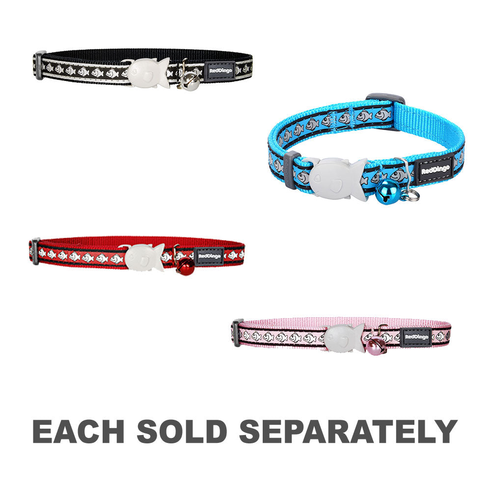 Collier de chat avec du poisson réfléchissant