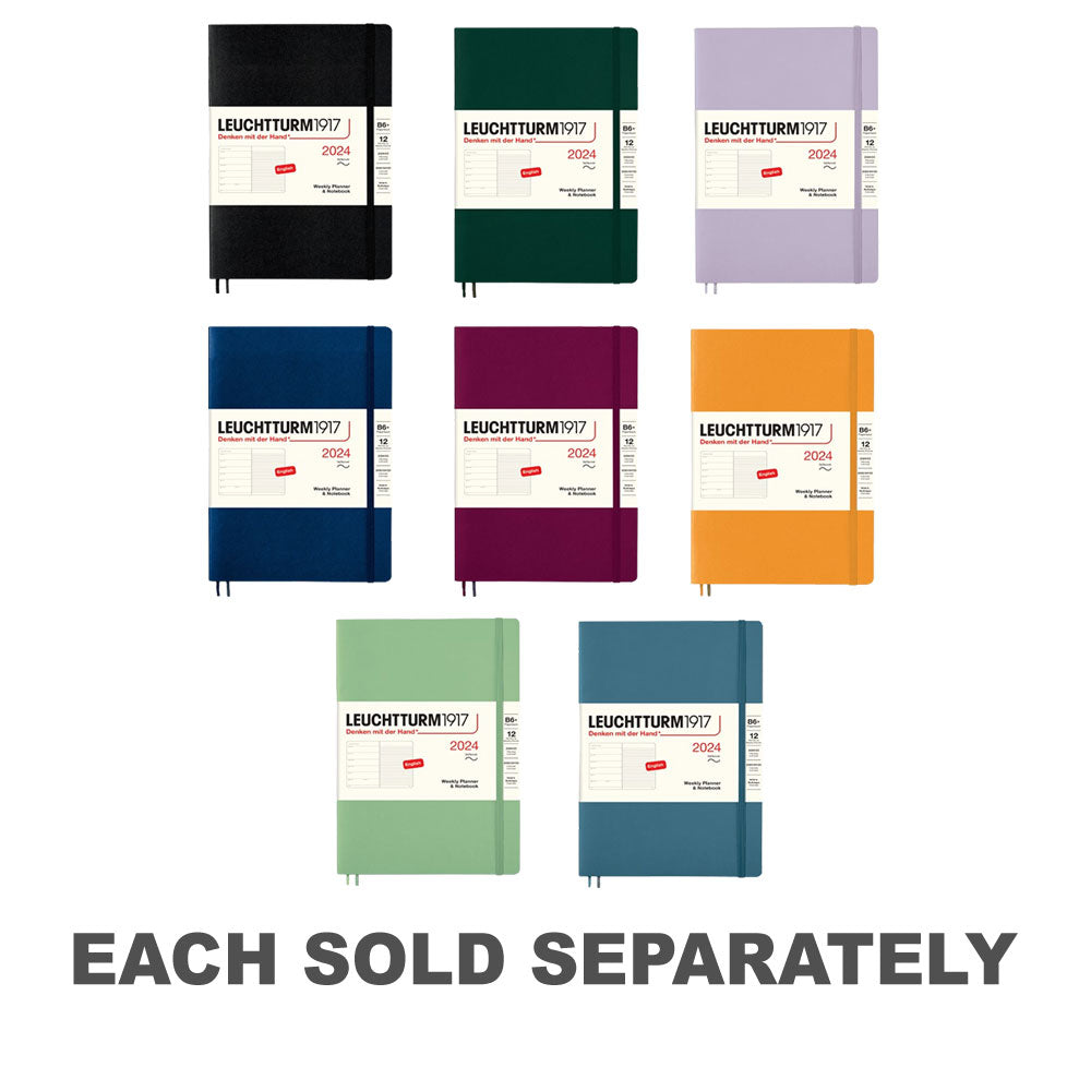 2024 B6 + planificateur hebdomadaire et cahier (livre de poche)