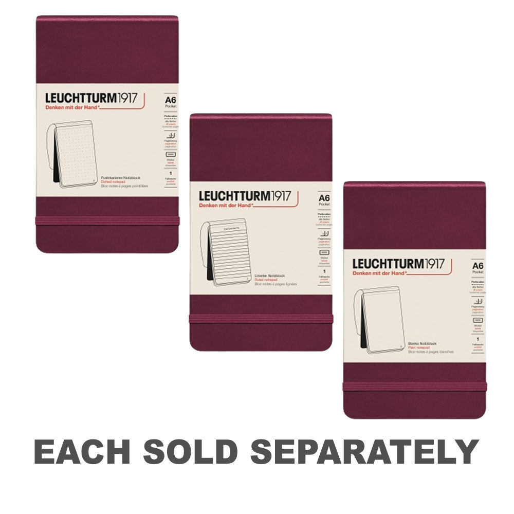 Broto-blocs de poche de 184 pages de 184 pages (Port Red)