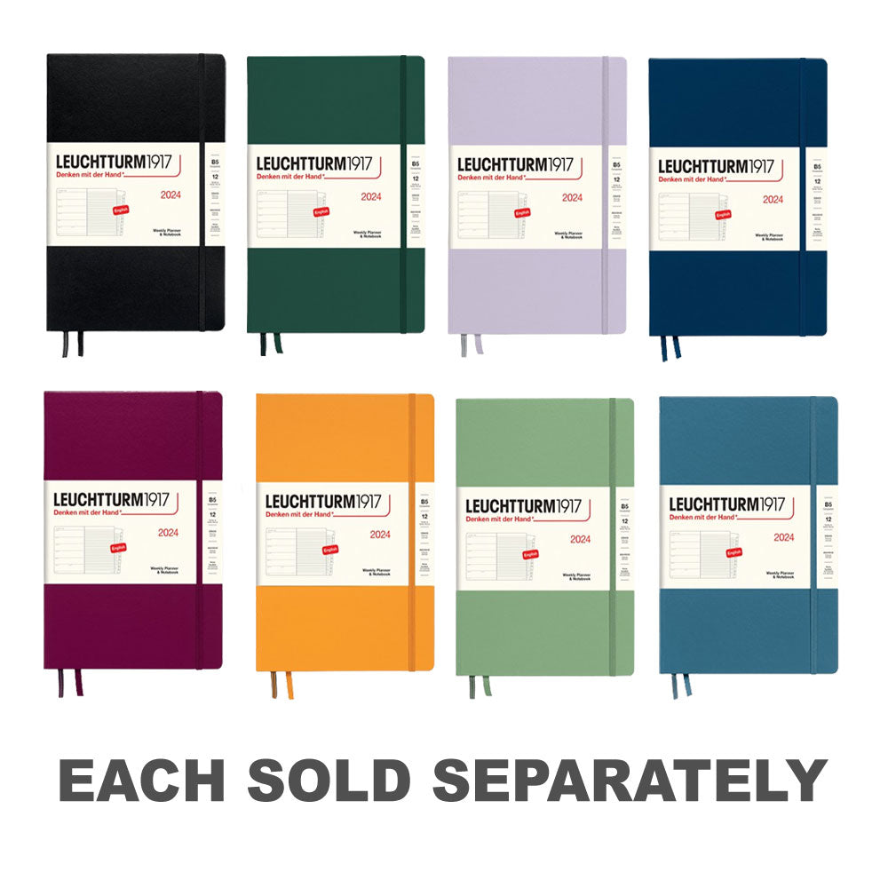 2024 B5 planificateur hebdomadaire et ordinateur portable avec livret