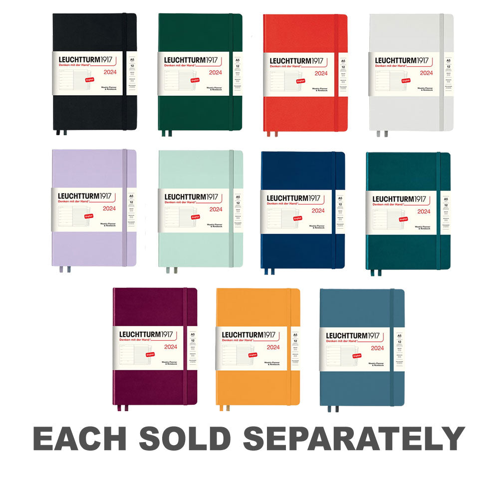 2024 Planificateur et carnet de la semaine A5 avec livret