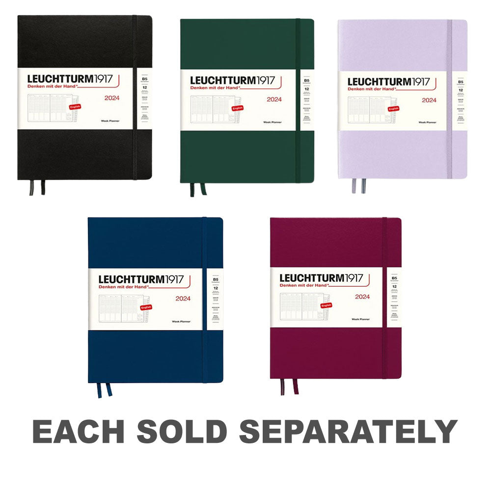 2024 B5 Composition hebdomadaire du planificateur avec livret