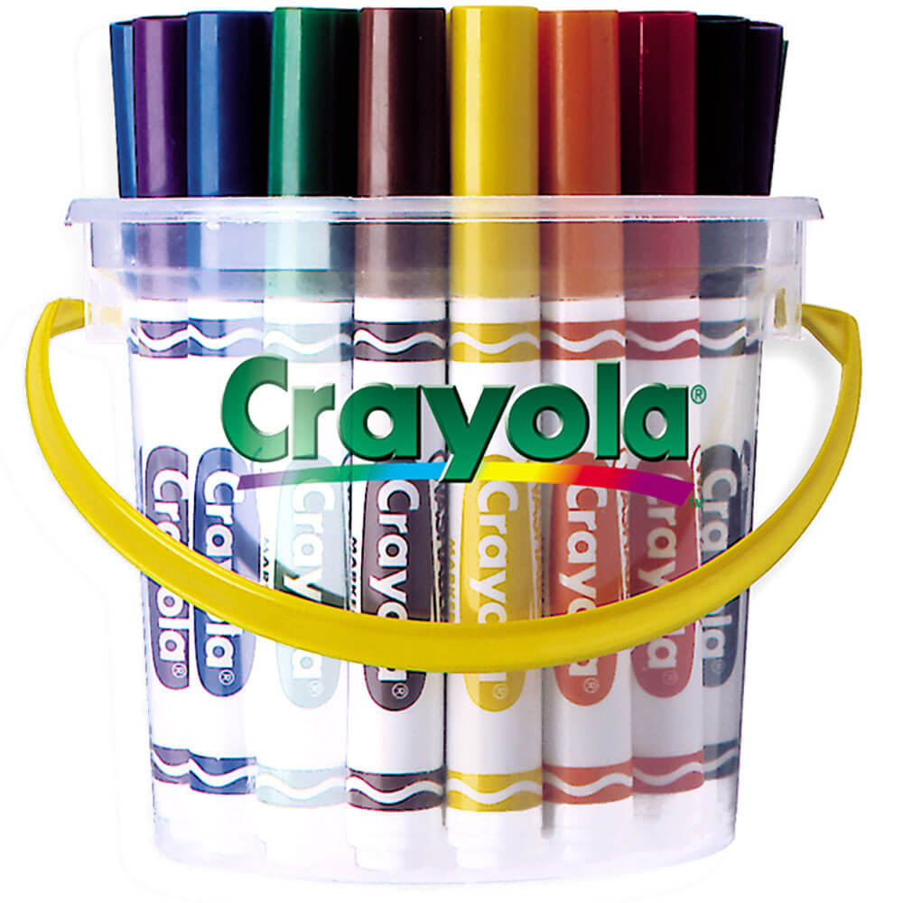 Crayola 32 Classic Washable Marker Deskpack (8 couleurs)
