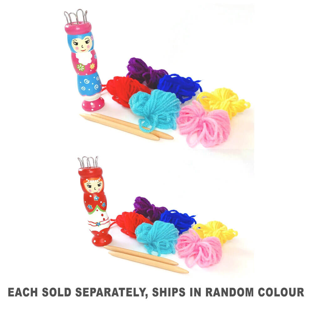 Ensemble de tricot français en bois