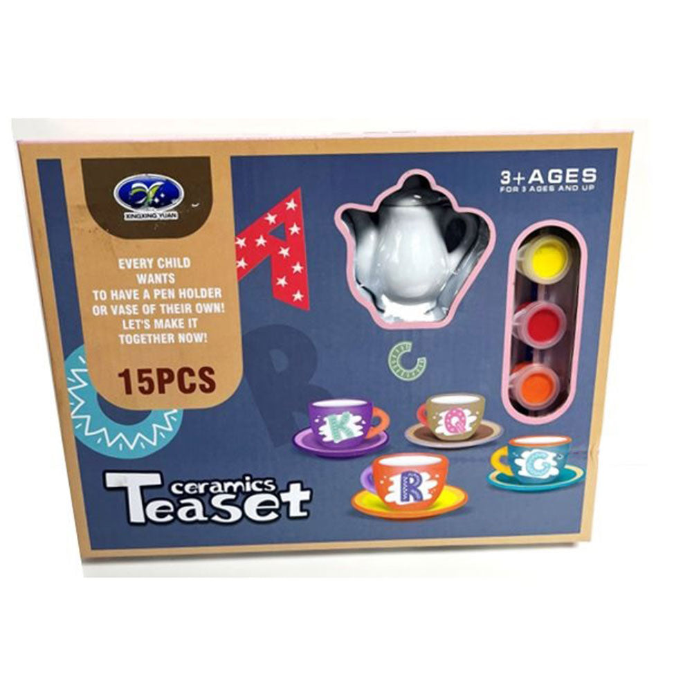 Color votre propre ensemble de thé en céramique 15pcs
