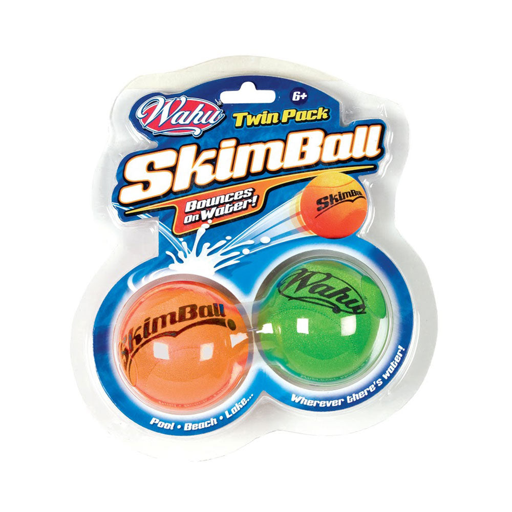 Wahu Double piscine rebondissant skimball (orange et vert)