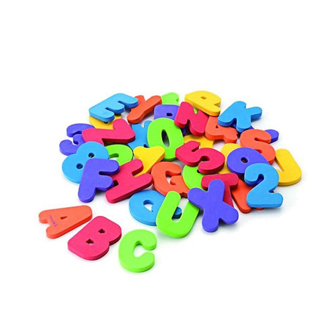 Alphabets & Numbers Stickers de mousse de bain 36pcs
