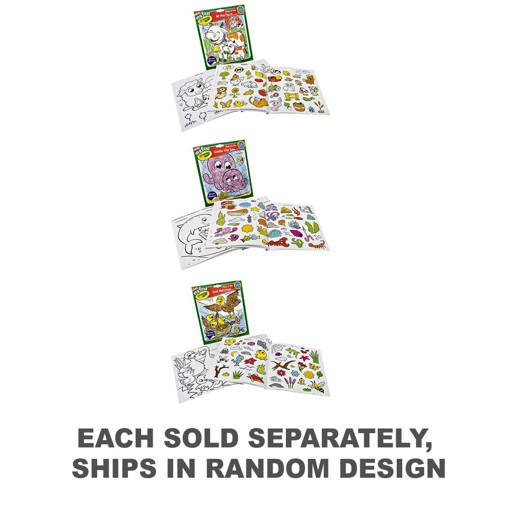 Crayola mon premier livre de couleurs et d'autocollants (1pc aléatoire)