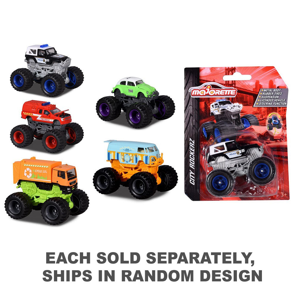 Majorquette City Rockerz Volkswagen Monster Car (1pc au hasard)