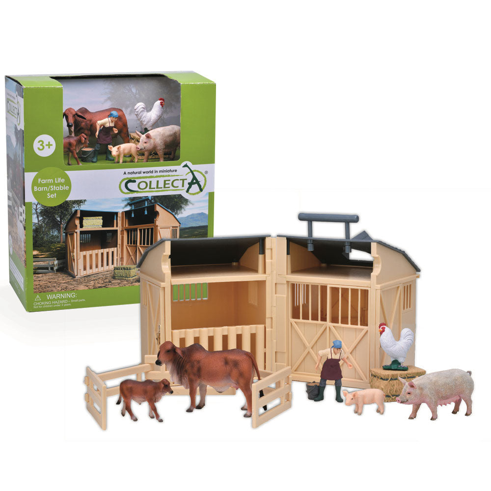 Collecta Barn / Stable Set Farm and Accessories