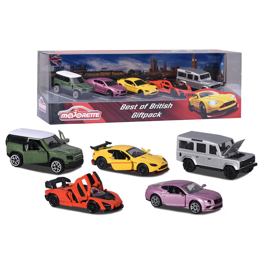 Pack-cadeau de majeure Best of British Cars (pack de 5)