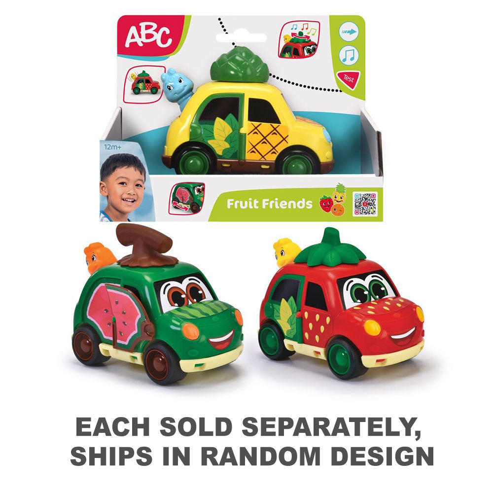 ABC Fruit Friends Car 12cm (1pc aléatoire)