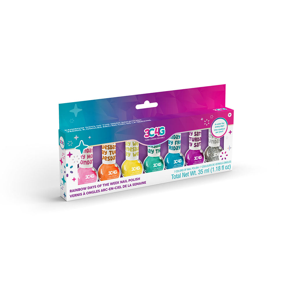 Ensemble de vernis à ongles 3c4g arc-en-ciel de la semaine