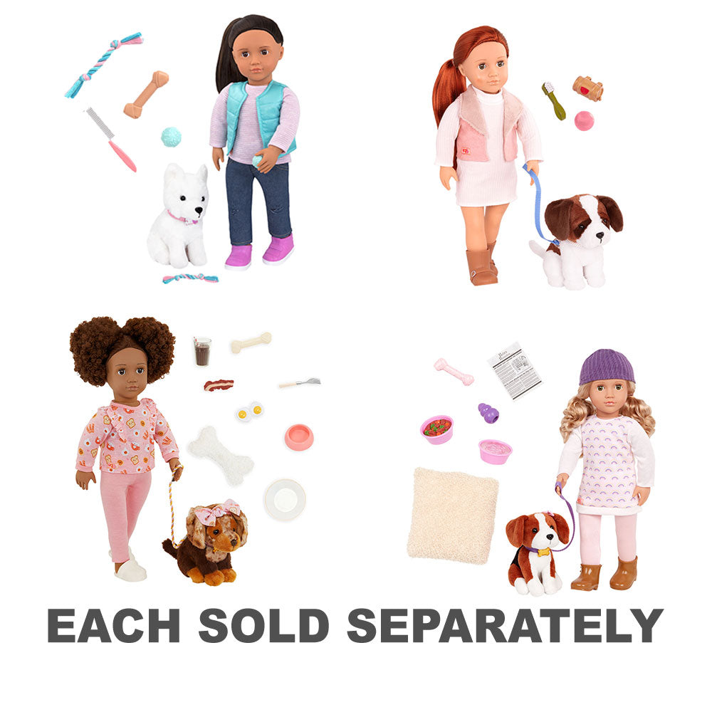 Notre poupée de mode de génération avec animal de compagnie