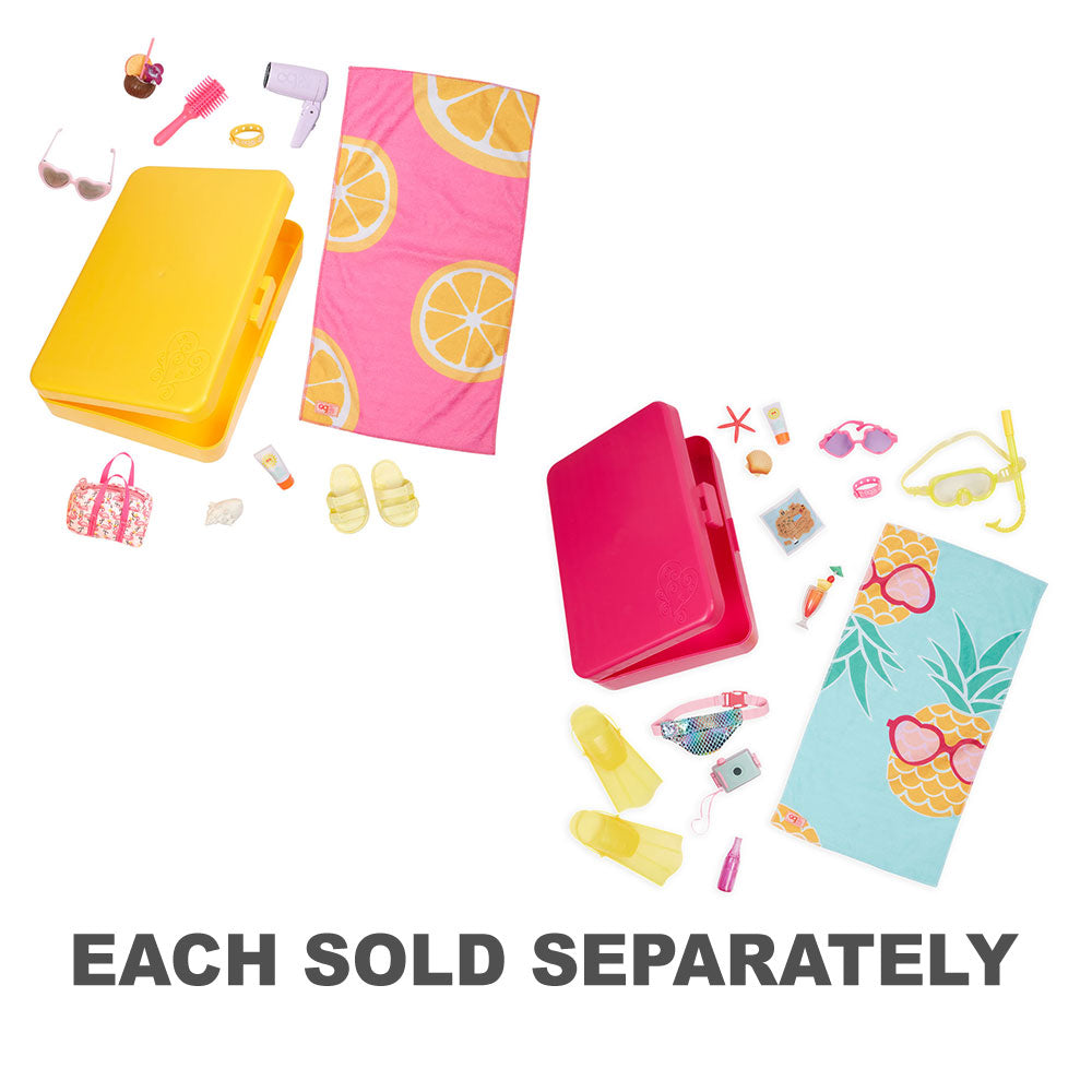 Notre ensemble d'accessoires de voyage en poupée génétique