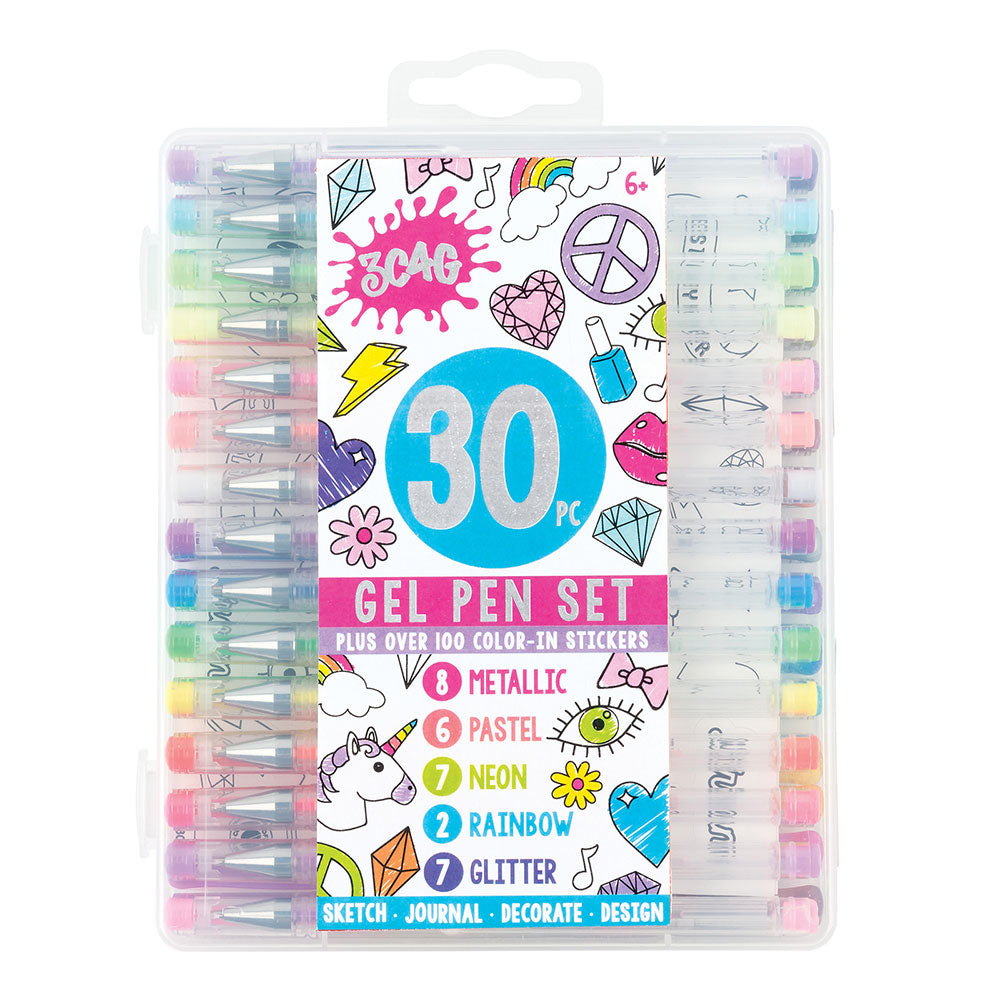 Ensemble de stylo de gel 3C4G 30pcs