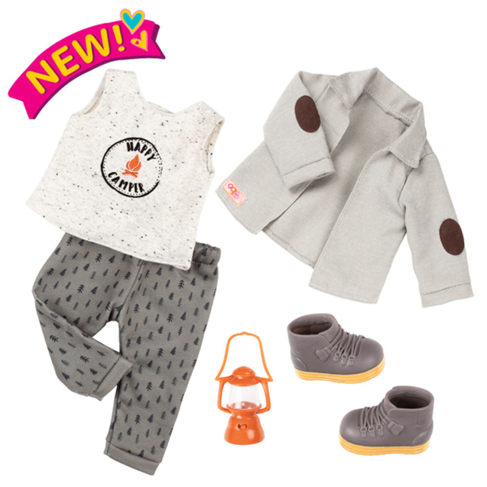 Notre tenue de poupée de camping de génération