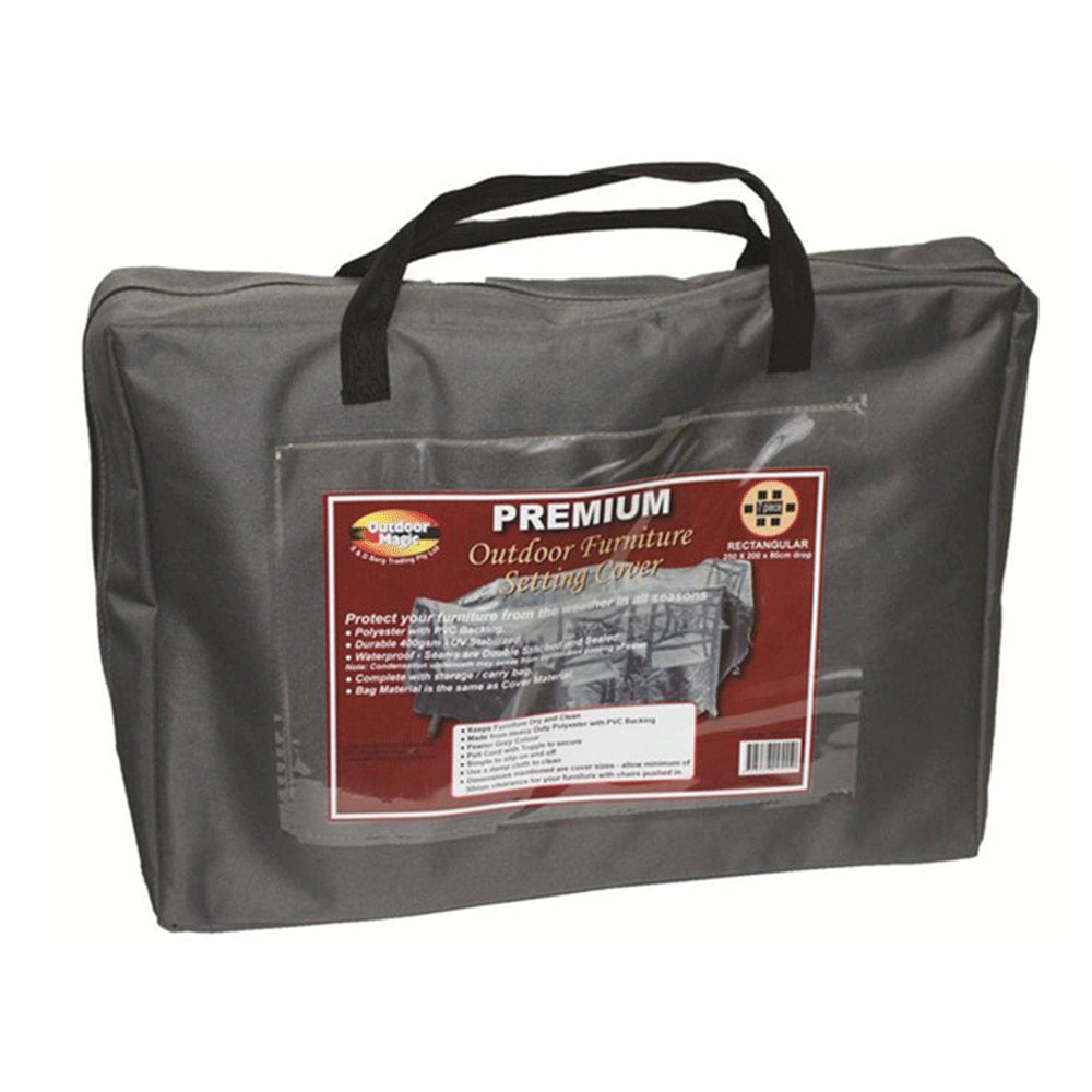 Housse de salon ultra premium rectangulaire en plein air 2 places