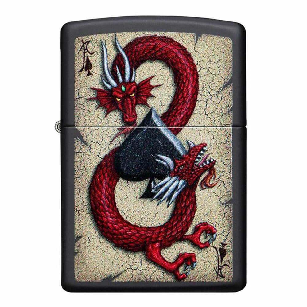 Briquet de dragon rouge de Zippo
