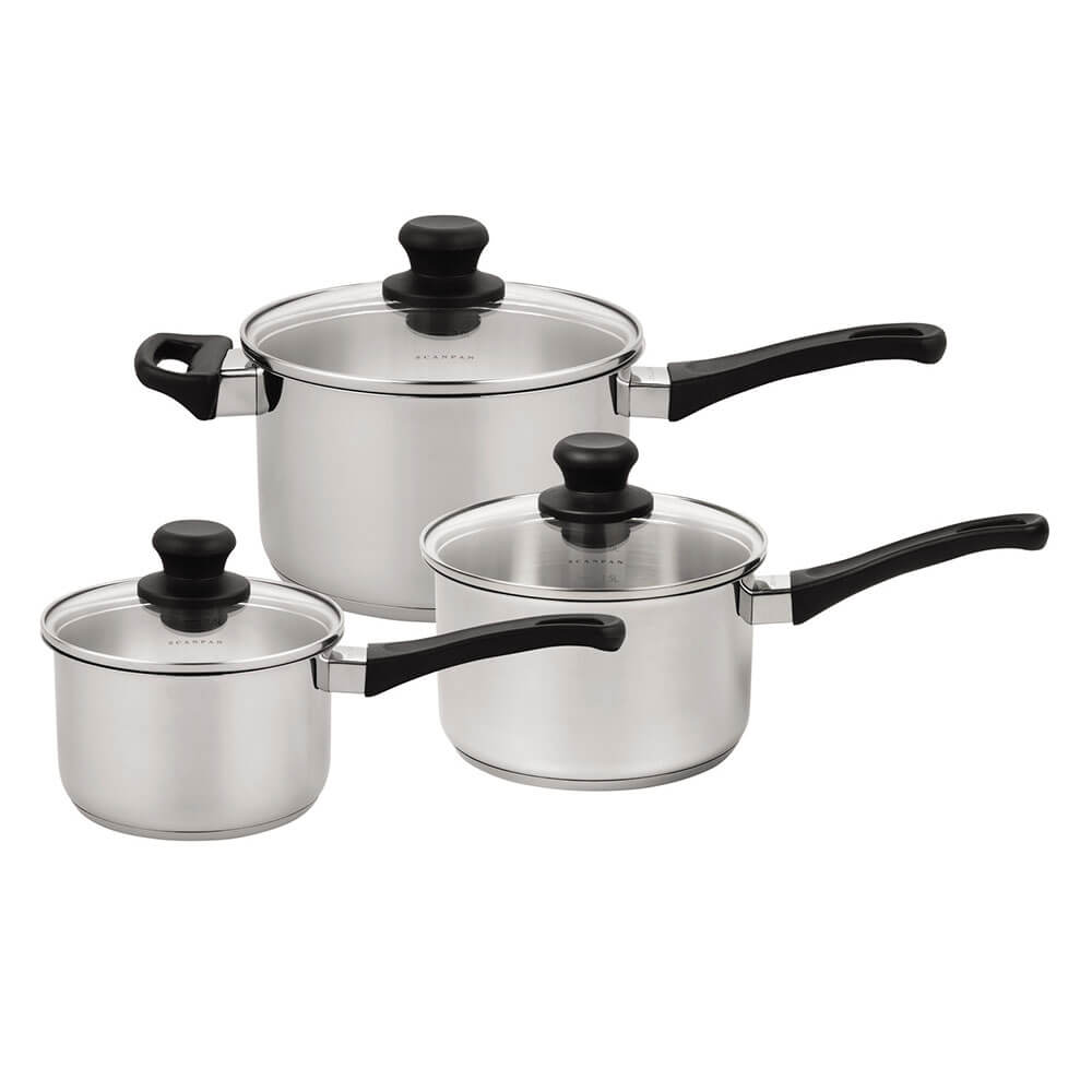 Scanpan Classic INOX SALUCEPAN SET DE 3
