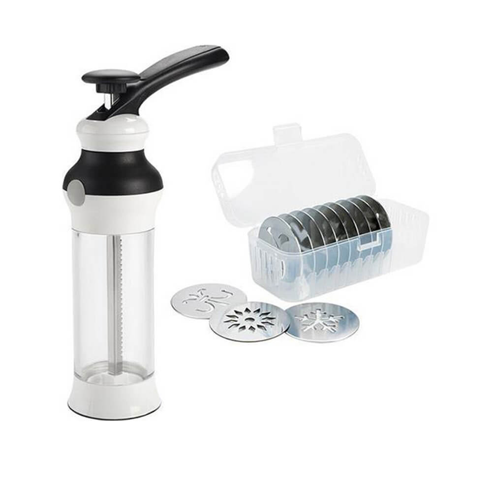 Oxo Good Grips Cookie Press avec disques dans le boîtier de stockage