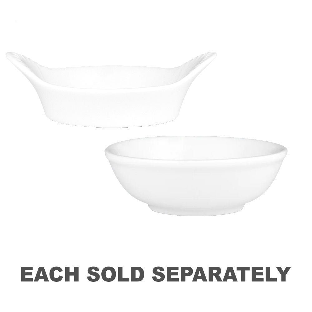 Wilkie New Bone Porcelain Round Sauce Plat