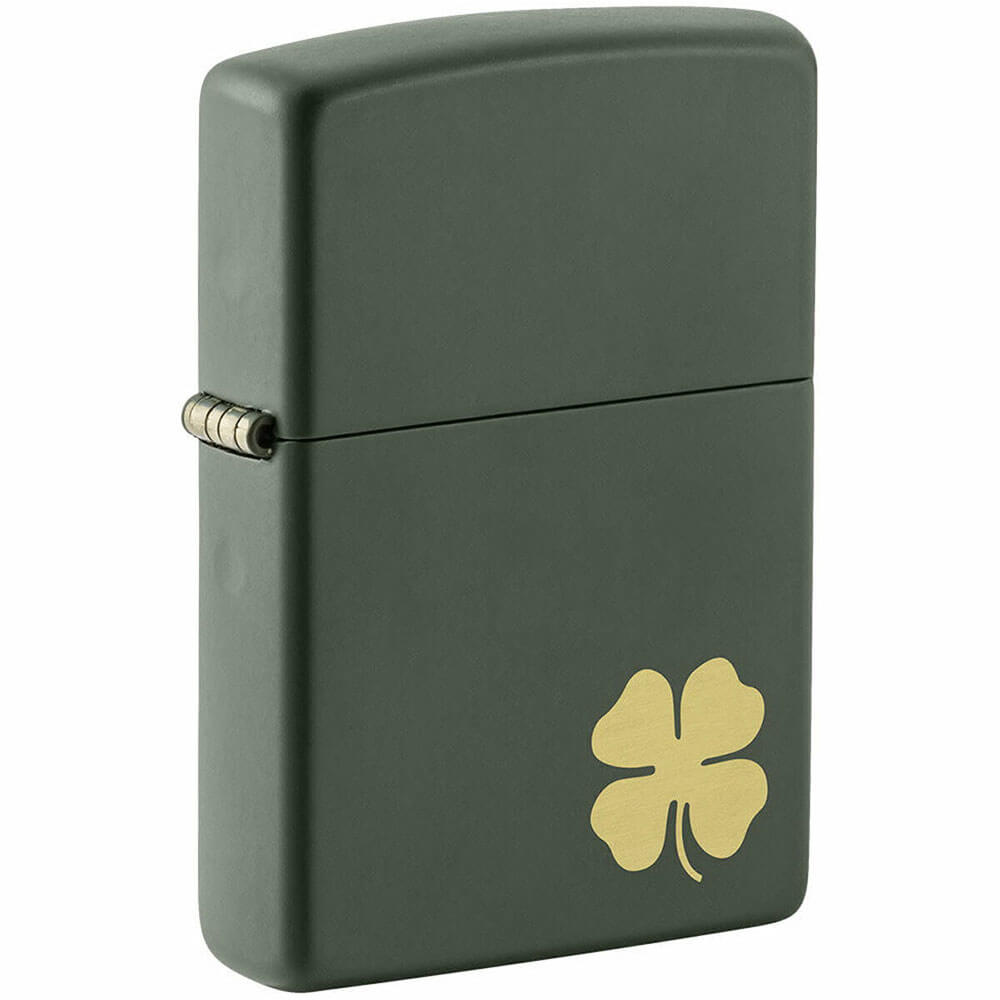 Briquet de conception de trèfle à quatre feuilles de zippo