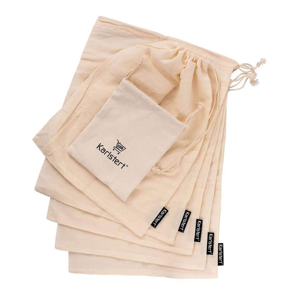 Karistert mousseline produit des sacs (5pcs)