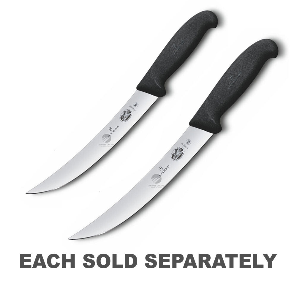 Fibrox Curbe Couteau de rupture de lame étroite (noir)