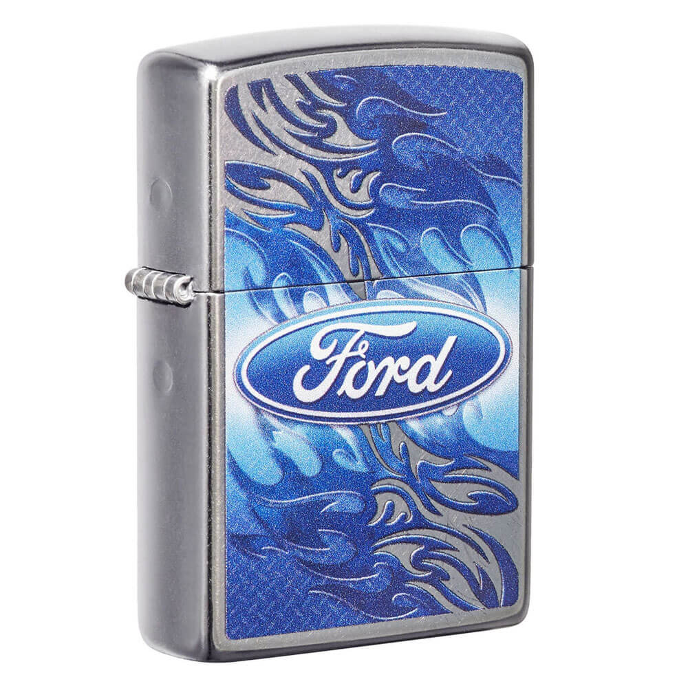 Briquet du logo de Blue Ford Zippo