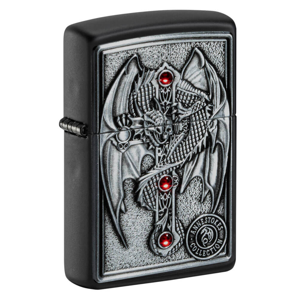 Briquet de croix de dragon ailé zippo