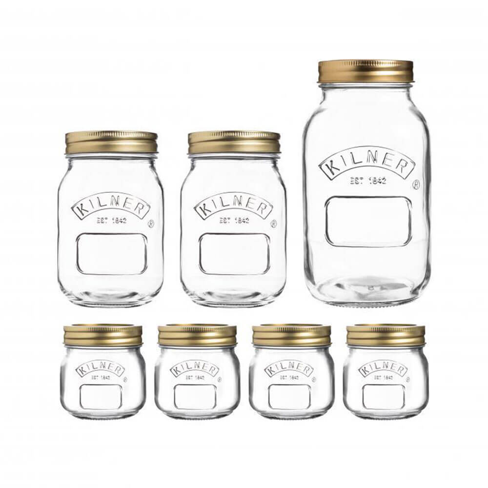 Ensemble de bocal en verre Kilner (7pcs)