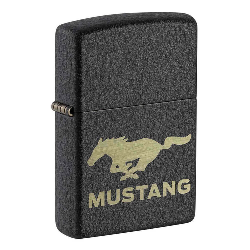 Briquet de crépitement noir de Mustang Ford Zippo