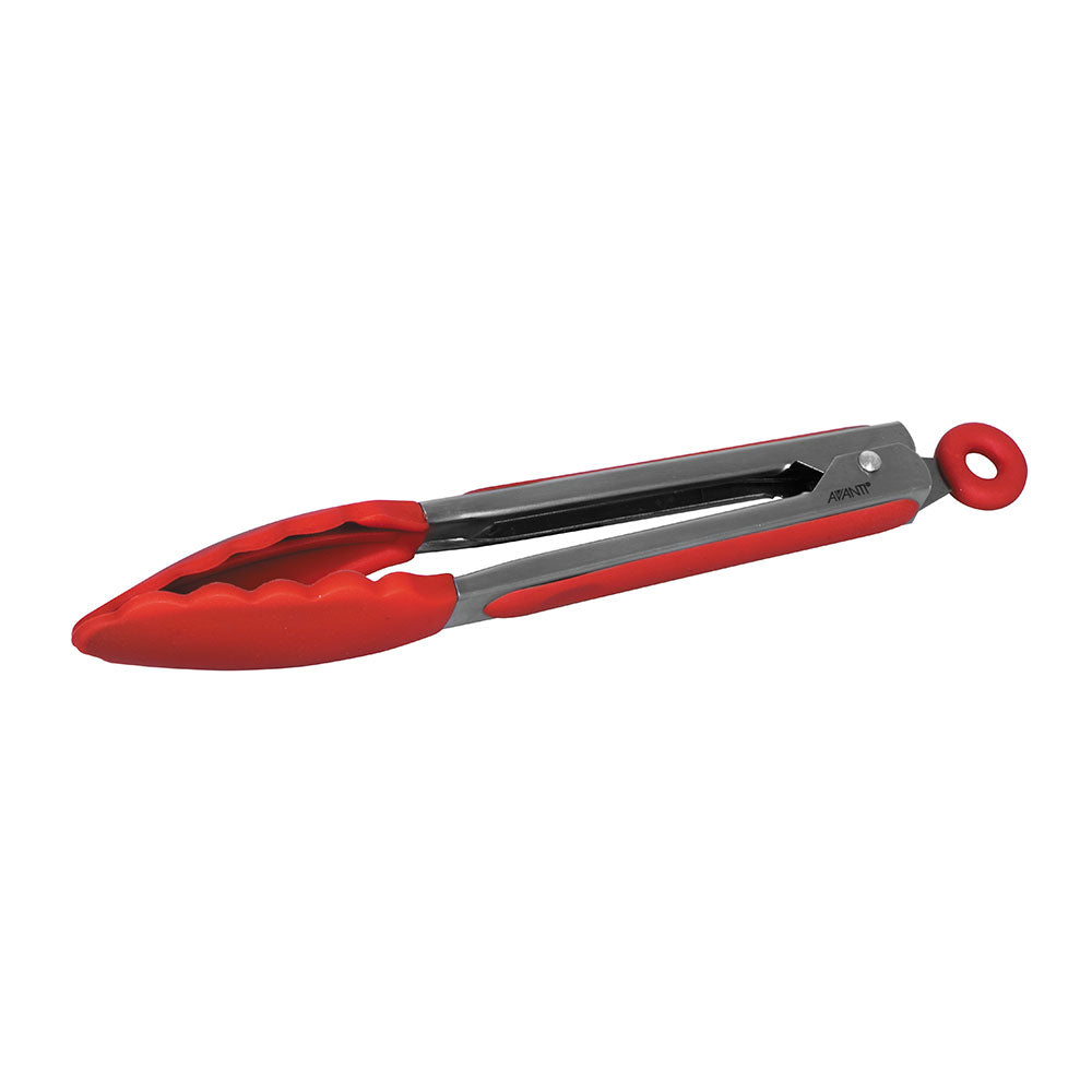Tongles en acier inoxydable en silicone avanti 23cm (rouge)