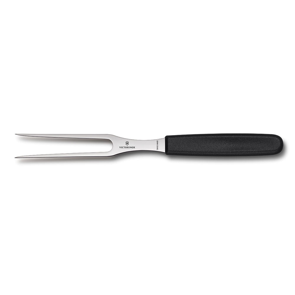 Fork de sculpture en nylon de dents plates 15 cm (noir)
