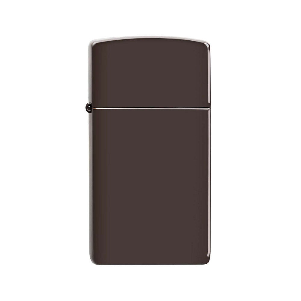 Briquet de vent brun zippo mince (6x1x3 cm)