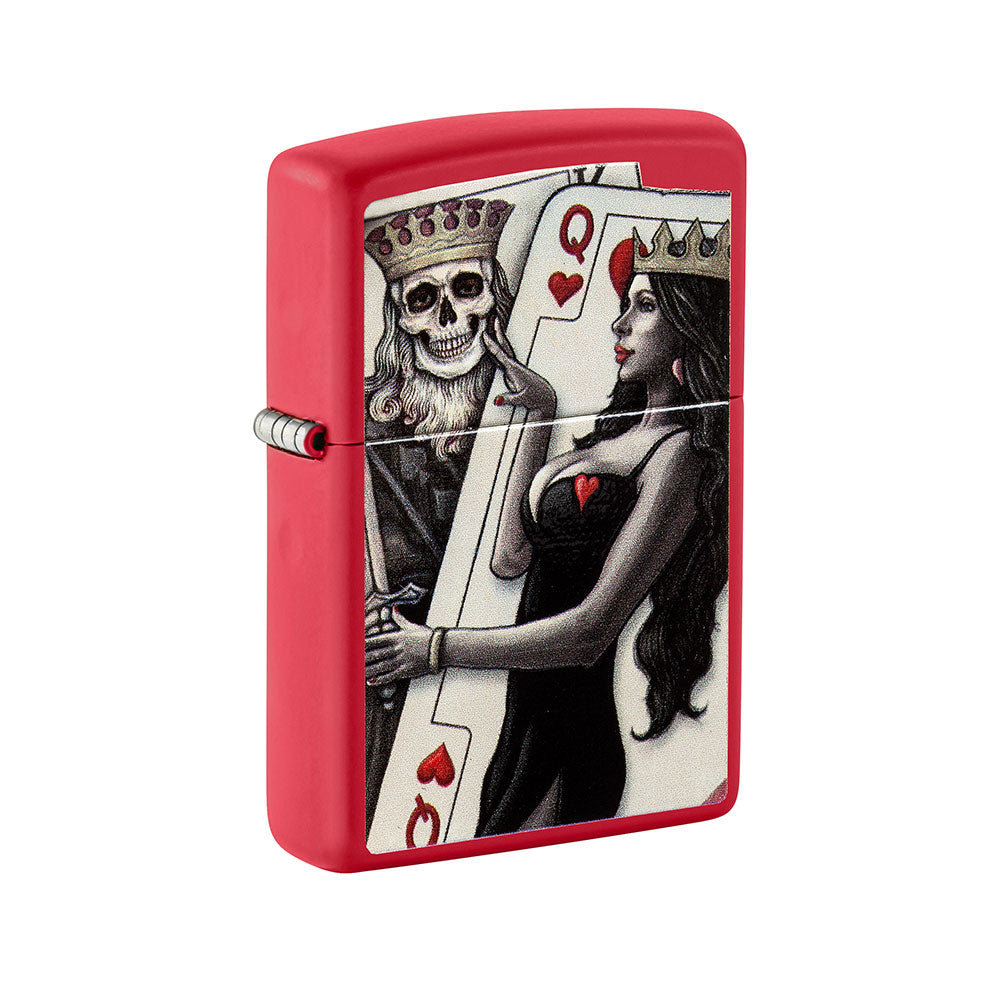 Zippo Skull King Queen Beauty Beauty Windproohropwerse