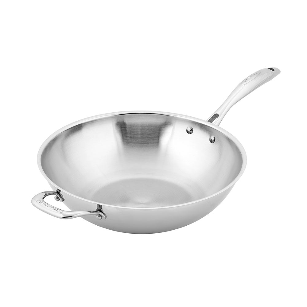 Scanpan Wok en acier inoxydable sans couvercle 32 cm