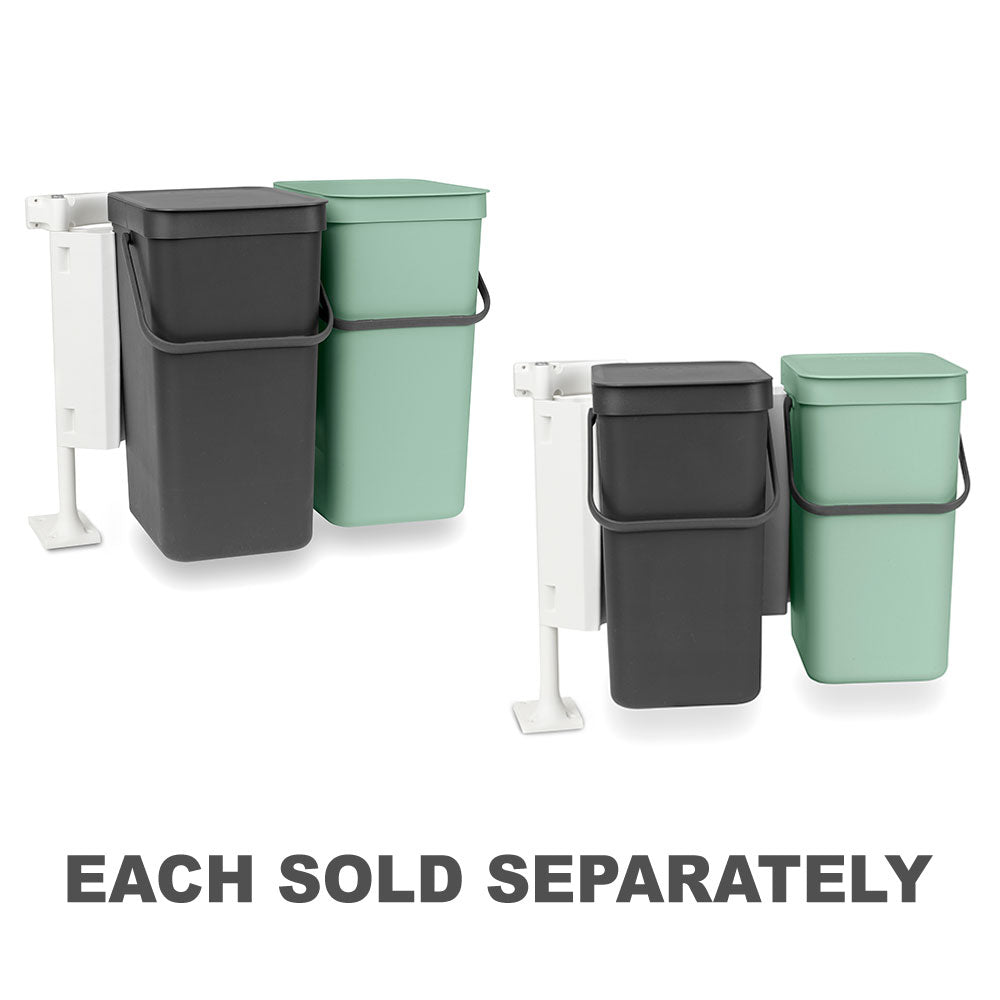 Brabantia Soi et Go Double Waste Bin (Jade Grn & Gray)